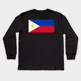 Philippines Flag Kids Long Sleeve T-Shirt